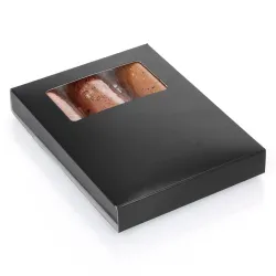 Large Envelope for 3 Snacking Bars; Shiny Black